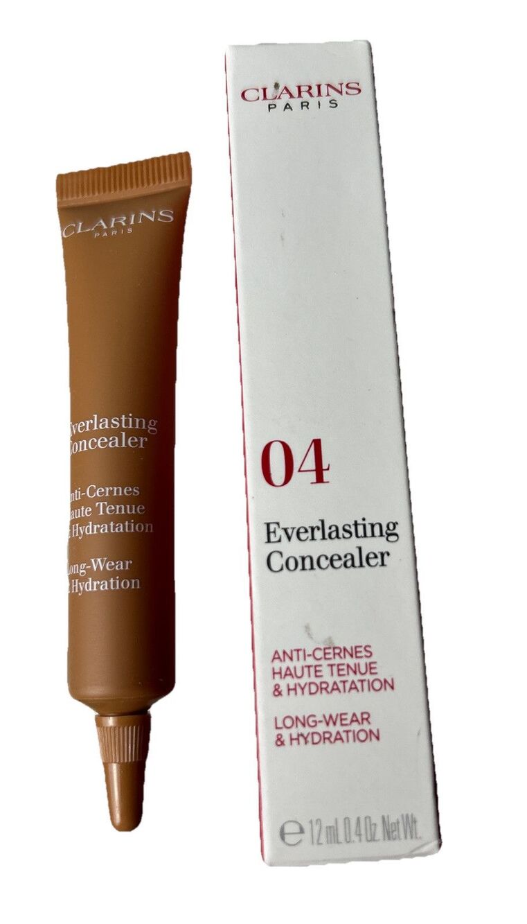 Set of 2 Clarins Everlasting Concealer 0.4oz in Shade 04 DEEP